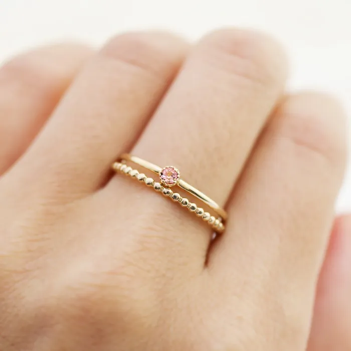 Envero Jewelry Rings Birthstone Dahlia Ring 2mm Envero Jewelry Rings Birthstone Dahlia Ring 2mm