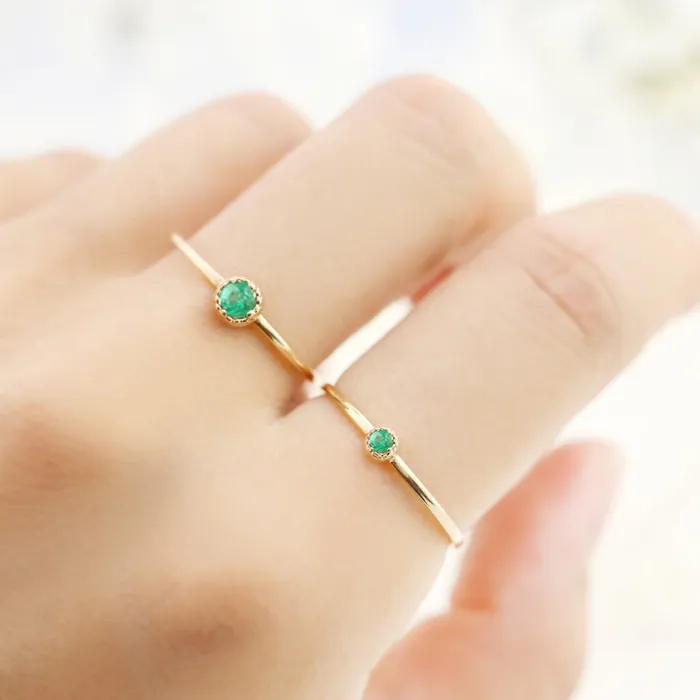 Envero Jewelry Rings Birthstone Dahlia Ring 2mm Envero Jewelry Rings Birthstone Dahlia Ring 2mm