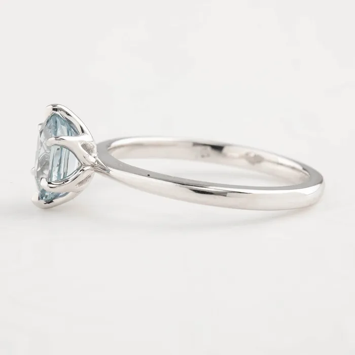 Envero Jewelry Rings Floryn Ring 137ct Light Blue Oval Unheated Sapphire 14K White Gold One of a kind Envero Jewelry Rings Floryn Ring 137ct Light Blue Oval Unheated Sapphire 14K White Gold One of a kind