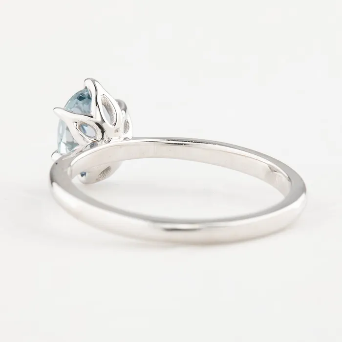 Envero Jewelry Rings Floryn Ring 137ct Light Blue Oval Unheated Sapphire 14K White Gold One of a kind Envero Jewelry Rings Floryn Ring 137ct Light Blue Oval Unheated Sapphire 14K White Gold One of a kind