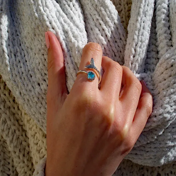 Mermaid Ring in Sterling Silver Bottled Up Designs Rings