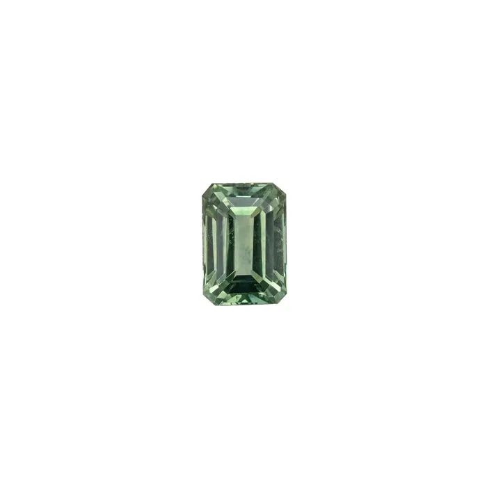 Rings Envero Jewelry 093ct Emerald Cut Green Montana Sapphire SF317