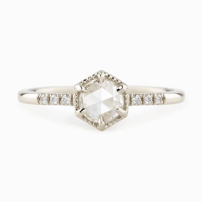 Rings Envero Jewelry Grace Ring Round Rose Cut Diamond