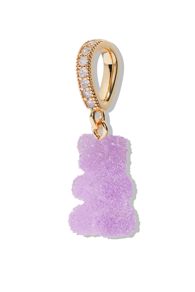 Fizzy Nostalgia Bear Pave connector Grape Crystal Haze Jewelry EU Rings