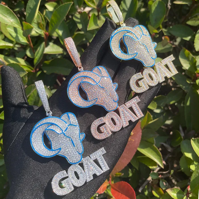 Necklaces Goat Iced Out Diamond Pendant Necklace Goat