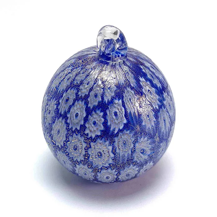 Rings La Fornasotta Christmas Glass bauble Murrina blue