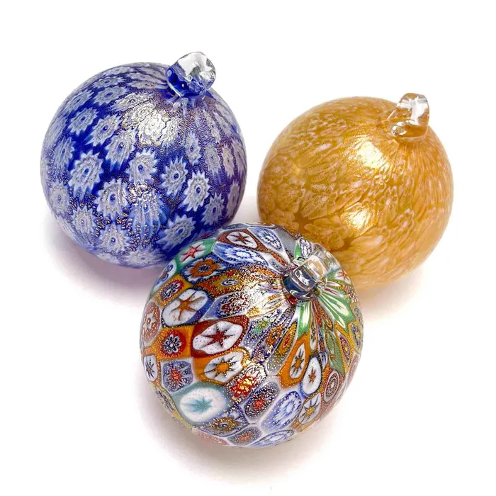 Rings La Fornasotta Christmas Glass bauble Murrina blue