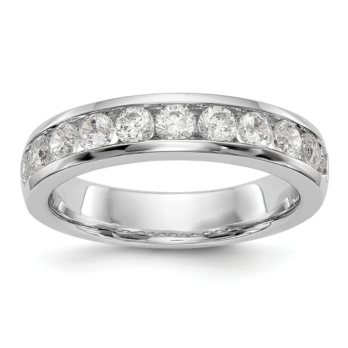 099ct CZ Solid Real 14K White Gold 1128mm Stone Channel Wedding Band Ring Goldia Rings 099ct CZ Solid Real 14K White Gold 1128mm Stone Channel Wedding Band Ring Goldia Rings