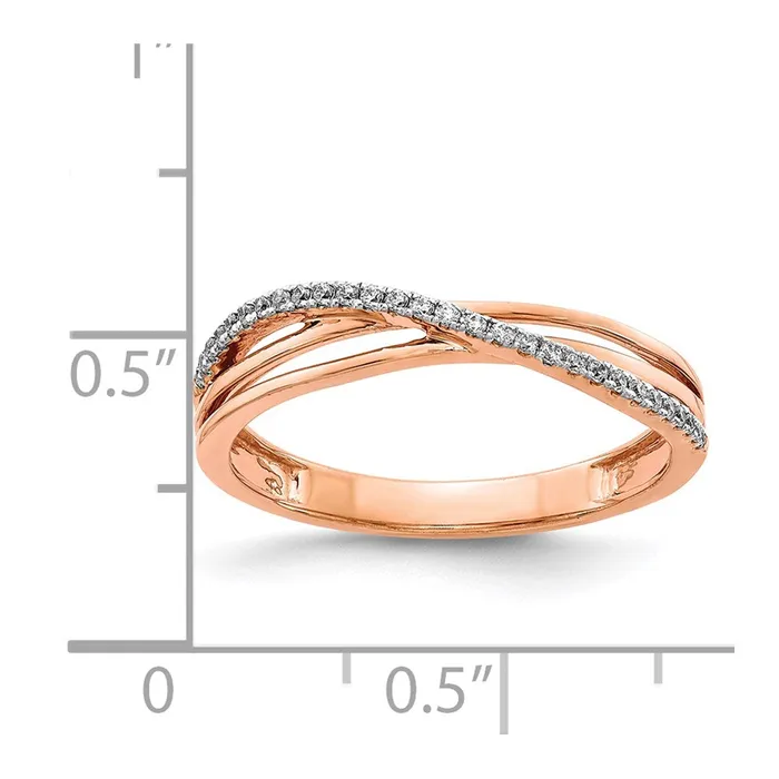 14k Rose Gold Real Diamond Ring Goldiacom Rings