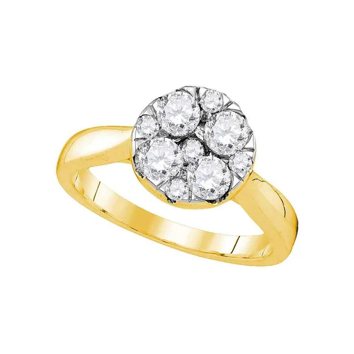 gndatlanta 14k Yellow Gold Diamond Bridal Engagement Ring 1 Cttw Rings gndatlanta 14k Yellow Gold Diamond Bridal Engagement Ring 1 Cttw Rings