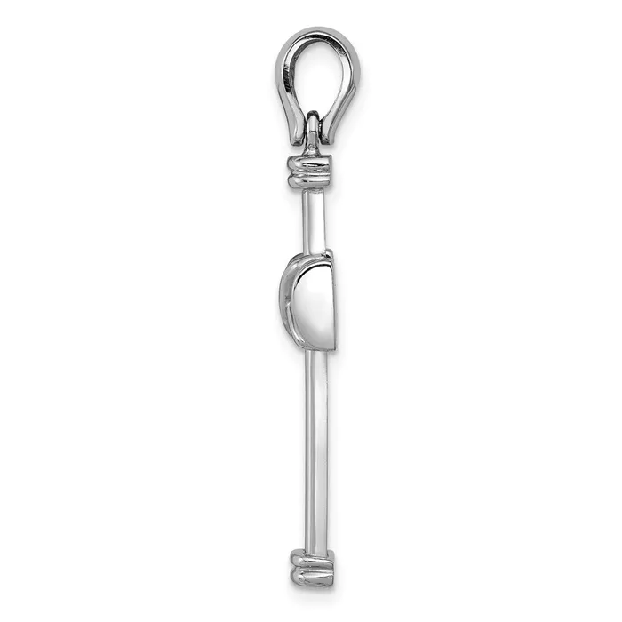 Goldia Necklaces 14k White Gold Latin Cross Pendant