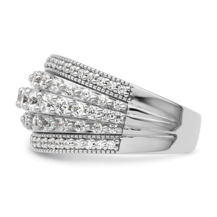 Goldia Rings 14k White Gold 1 12 Ct Lab Grown Diamond VSSI G Fashion Ring