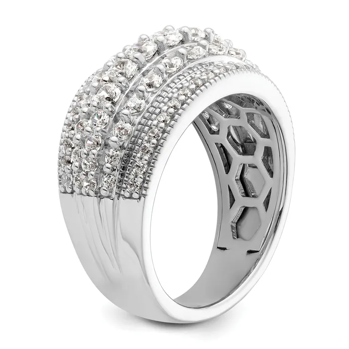 Goldia Rings 14k White Gold 1 12 Ct Lab Grown Diamond VSSI G Fashion Ring
