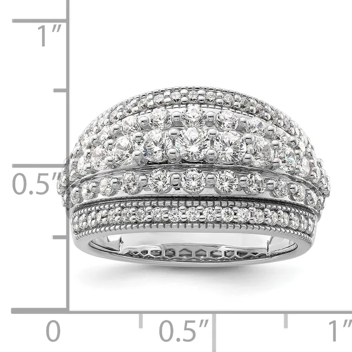 Goldia Rings 14k White Gold 1 12 Ct Lab Grown Diamond VSSI G Fashion Ring