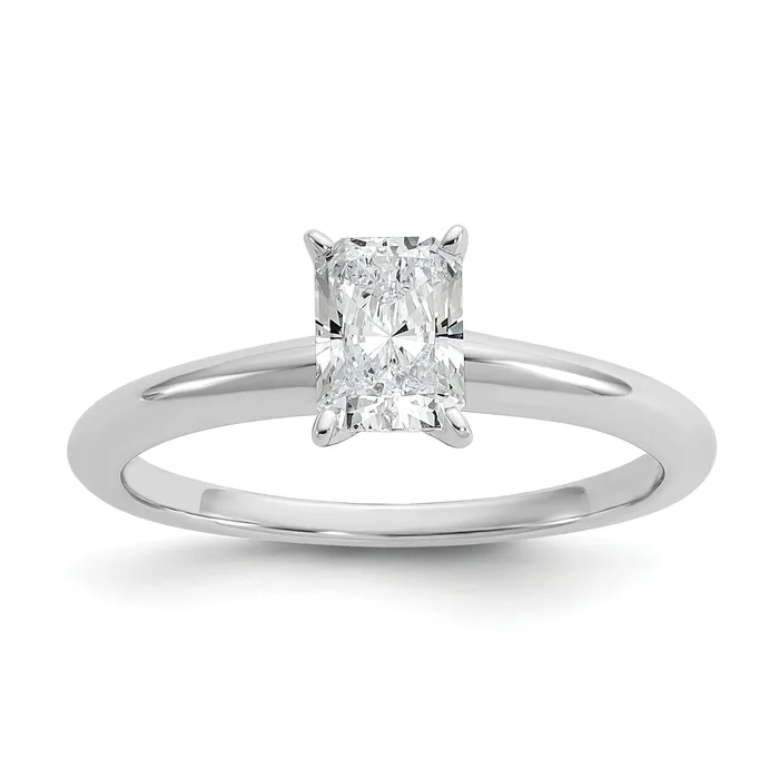 Goldia Rings 14k White Gold 34 Ct Certified Lab Grown Diamond VSSI G Radiant Solitare Engagement Ring Goldia Rings 14k White Gold 34 Ct Certified Lab Grown Diamond VSSI G Radiant Solitare Engagement Ring