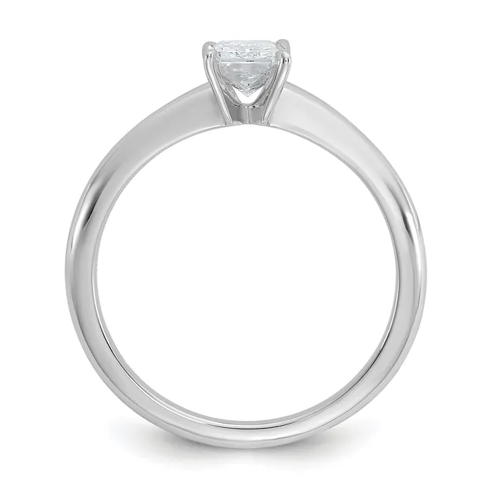Goldia Rings 14k White Gold 34 Ct Certified Lab Grown Diamond VSSI G Radiant Solitare Engagement Ring
