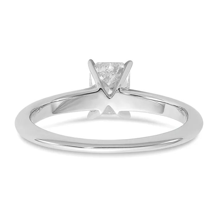 Goldia Rings 14k White Gold 34 Ct Certified Lab Grown Diamond VSSI G Radiant Solitare Engagement Ring