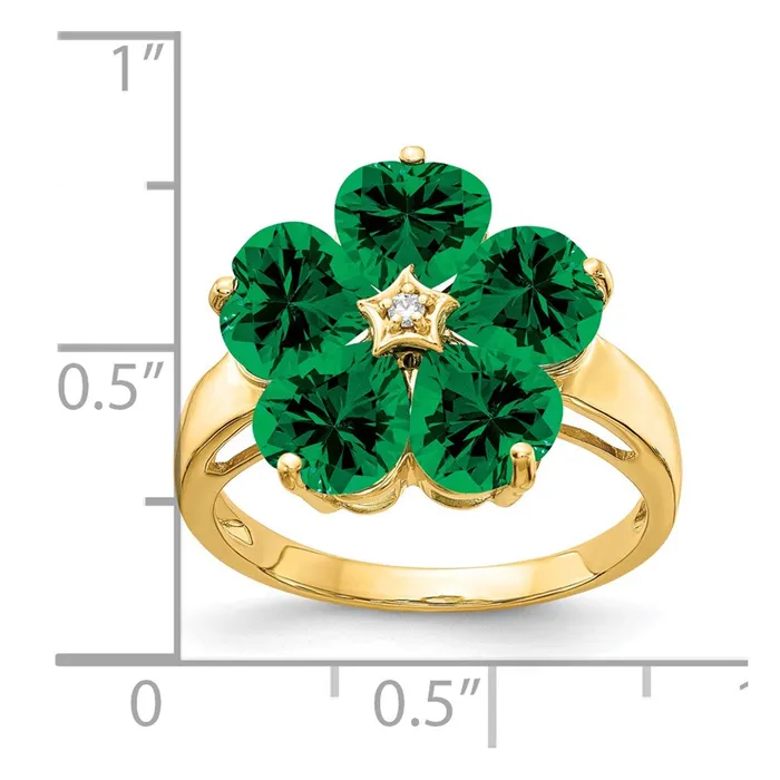 Goldia Rings 14K Yellow Gold 6mm Heart Mount St Helens A Real Diamond ring