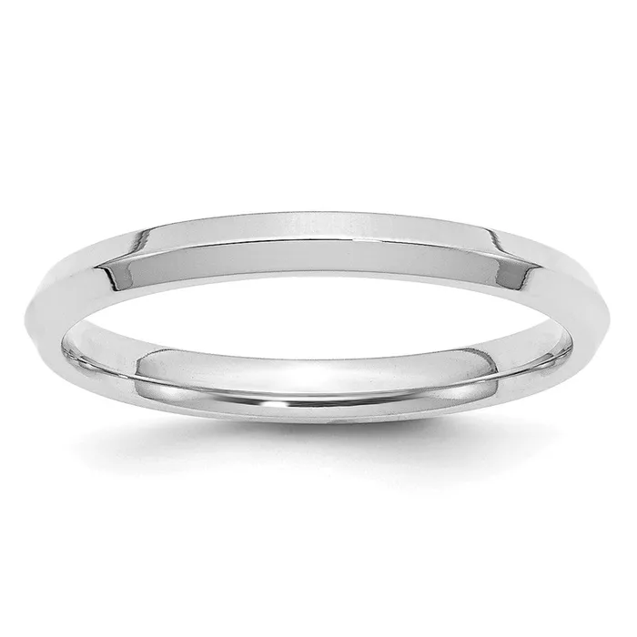 Goldia Rings Solid 10K White Gold 25mm Knife Edge Comfort Fit MensWomens Wedding Band Ring Size 5 Goldia Rings Solid 10K White Gold 25mm Knife Edge Comfort Fit MensWomens Wedding Band Ring Size 5
