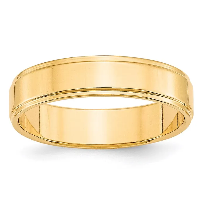 Goldia Rings Solid 10K Yellow Gold 5mm Flat with Step Edge MensWomens Wedding Band Ring Size 5 Goldia Rings Solid 10K Yellow Gold 5mm Flat with Step Edge MensWomens Wedding Band Ring Size 5