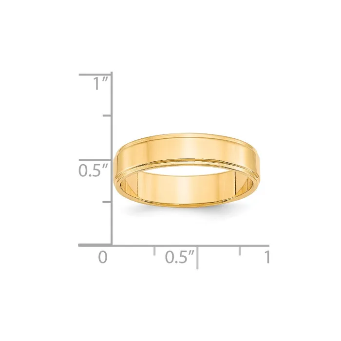 Goldia Rings Solid 10K Yellow Gold 5mm Flat with Step Edge MensWomens Wedding Band Ring Size 5 Goldia Rings Solid 10K Yellow Gold 5mm Flat with Step Edge MensWomens Wedding Band Ring Size 5