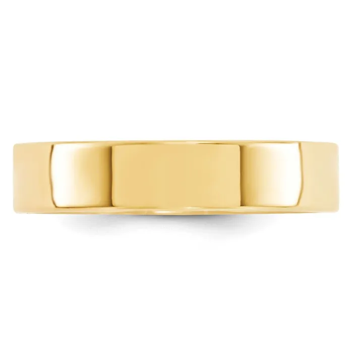 Goldia Rings Solid 10K Yellow Gold 5mm Standard Flat Comfort Fit MensWomens Wedding Band Ring Size 55 Goldia Rings Solid 10K Yellow Gold 5mm Standard Flat Comfort Fit MensWomens Wedding Band Ring Size 55