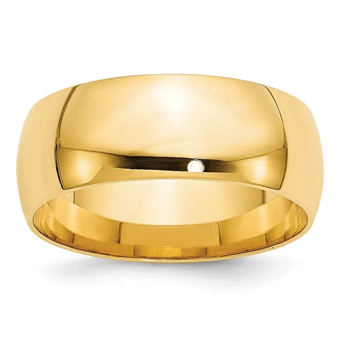 Goldia Rings Solid 10K Yellow Gold 8mm Light Weight Comfort Fit MensWomens Wedding Band Ring Size 14 Goldia Rings Solid 10K Yellow Gold 8mm Light Weight Comfort Fit MensWomens Wedding Band Ring Size 14