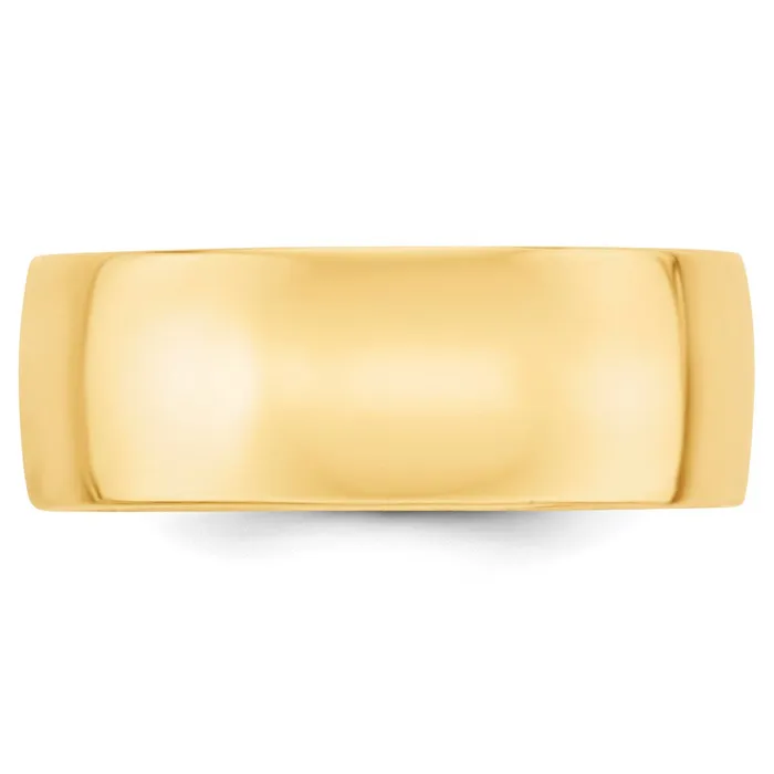 Goldia Rings Solid 10K Yellow Gold 8mm Light Weight Comfort Fit MensWomens Wedding Band Ring Size 14 Goldia Rings Solid 10K Yellow Gold 8mm Light Weight Comfort Fit MensWomens Wedding Band Ring Size 14