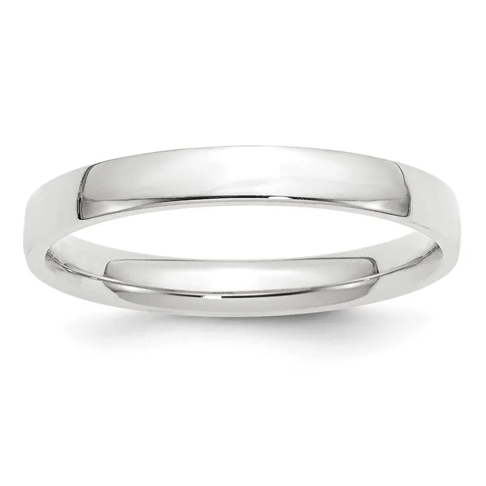 Goldia Rings Solid 14K White Gold 3mm Light Weight Comfort Fit MensWomens Wedding Band Ring Size 115 Goldia Rings Solid 14K White Gold 3mm Light Weight Comfort Fit MensWomens Wedding Band Ring Size 115