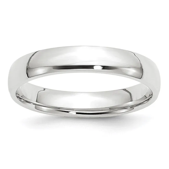 Goldia Rings Solid 14K White Gold 4mm Light Weight Comfort Fit MensWomens Wedding Band Ring Size 105 Goldia Rings Solid 14K White Gold 4mm Light Weight Comfort Fit MensWomens Wedding Band Ring Size 105