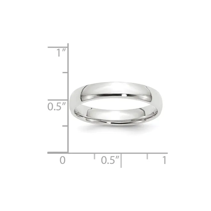 Goldia Rings Solid 14K White Gold 4mm Light Weight Comfort Fit MensWomens Wedding Band Ring Size 105 Goldia Rings Solid 14K White Gold 4mm Light Weight Comfort Fit MensWomens Wedding Band Ring Size 105