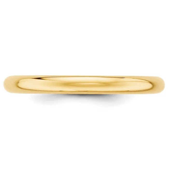 Goldia Rings Solid 14K Yellow Gold 25mm Half Round MensWomens Wedding Band Ring Size 9 Goldia Rings Solid 14K Yellow Gold 25mm Half Round MensWomens Wedding Band Ring Size 9