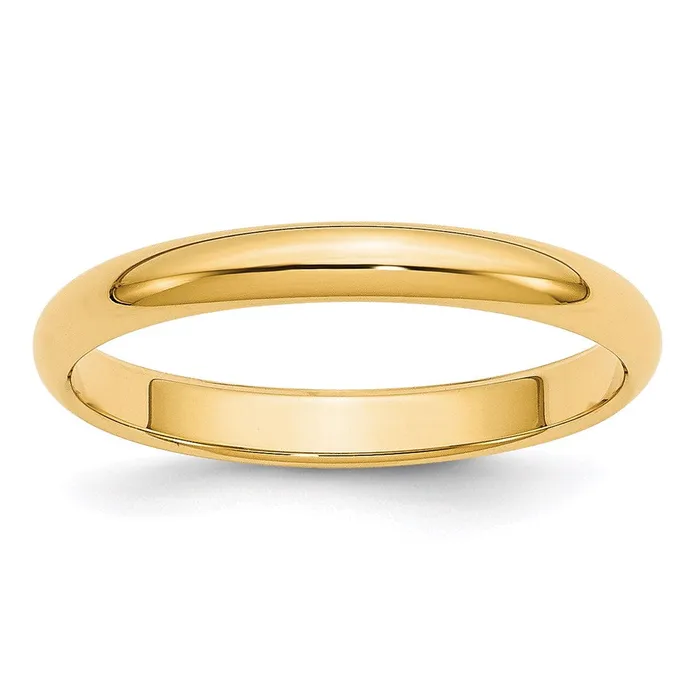 Goldia Rings Solid 14K Yellow Gold 3mm HalfRound Wedding MensWomens Wedding Band Ring Size 12 Goldia Rings Solid 14K Yellow Gold 3mm HalfRound Wedding MensWomens Wedding Band Ring Size 12