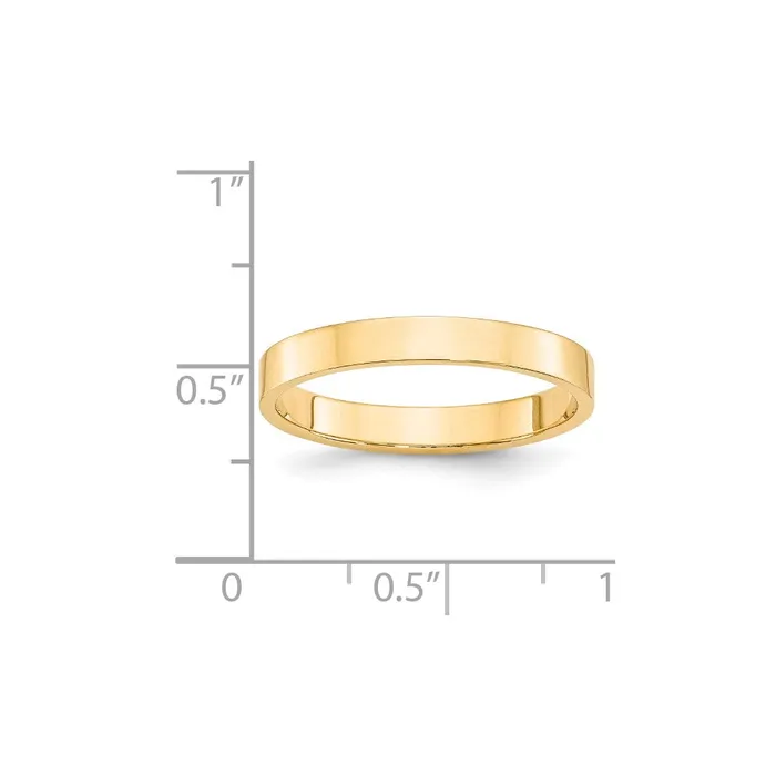 Goldia Rings Solid 14K Yellow Gold 3mm Light Weight Flat MensWomens Wedding Band Ring Size 75 Goldia Rings Solid 14K Yellow Gold 3mm Light Weight Flat MensWomens Wedding Band Ring Size 75