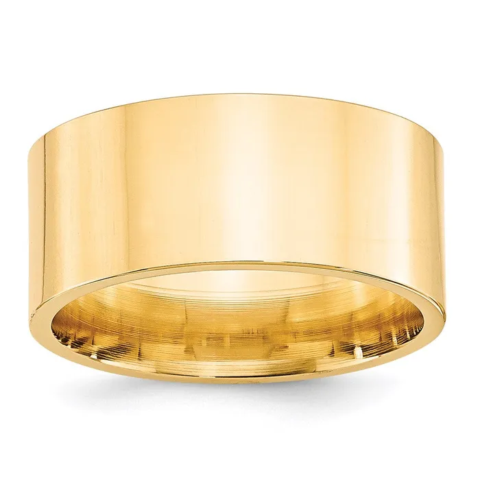 Goldia Rings Solid 18K Yellow Gold 10mm Standard Flat Comfort Fit MensWomens Wedding Band Ring Size 11 Goldia Rings Solid 18K Yellow Gold 10mm Standard Flat Comfort Fit MensWomens Wedding Band Ring Size 11