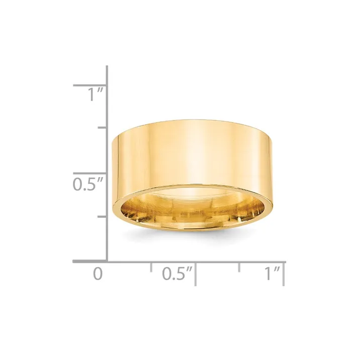 Goldia Rings Solid 18K Yellow Gold 10mm Standard Flat Comfort Fit MensWomens Wedding Band Ring Size 11 Goldia Rings Solid 18K Yellow Gold 10mm Standard Flat Comfort Fit MensWomens Wedding Band Ring Size 11