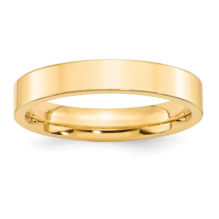Goldia Rings Solid 18K Yellow Gold 4mm Standard Flat Comfort Fit MensWomens Wedding Band Ring Size 95 Goldia Rings Solid 18K Yellow Gold 4mm Standard Flat Comfort Fit MensWomens Wedding Band Ring Size 95