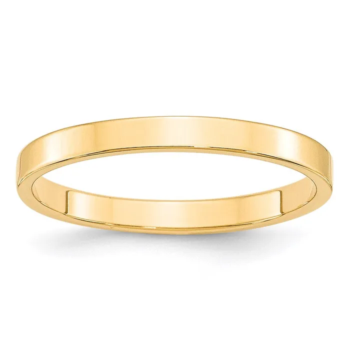 Goldia Solid 10K Yellow Gold 25mm Light Weight Flat MensWomens Wedding Band Ring Size 8 Rings Goldia Solid 10K Yellow Gold 25mm Light Weight Flat MensWomens Wedding Band Ring Size 8 Rings