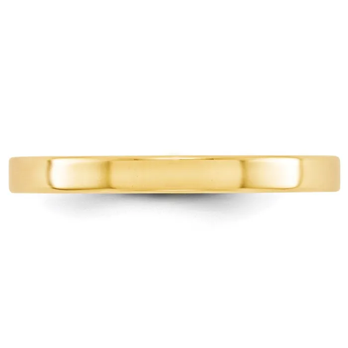Goldia Solid 10K Yellow Gold 25mm Light Weight Flat MensWomens Wedding Band Ring Size 8 Rings Goldia Solid 10K Yellow Gold 25mm Light Weight Flat MensWomens Wedding Band Ring Size 8 Rings