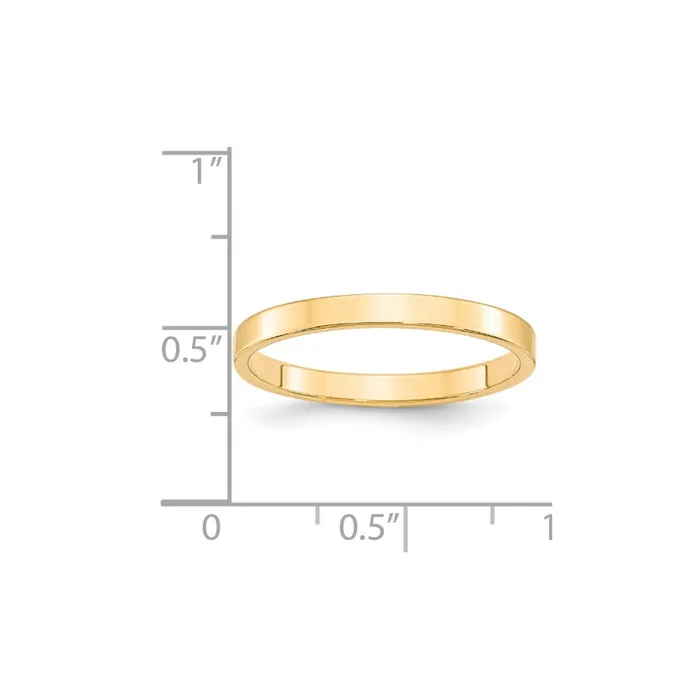 Goldia Solid 10K Yellow Gold 25mm Light Weight Flat MensWomens Wedding Band Ring Size 8 Rings Goldia Solid 10K Yellow Gold 25mm Light Weight Flat MensWomens Wedding Band Ring Size 8 Rings