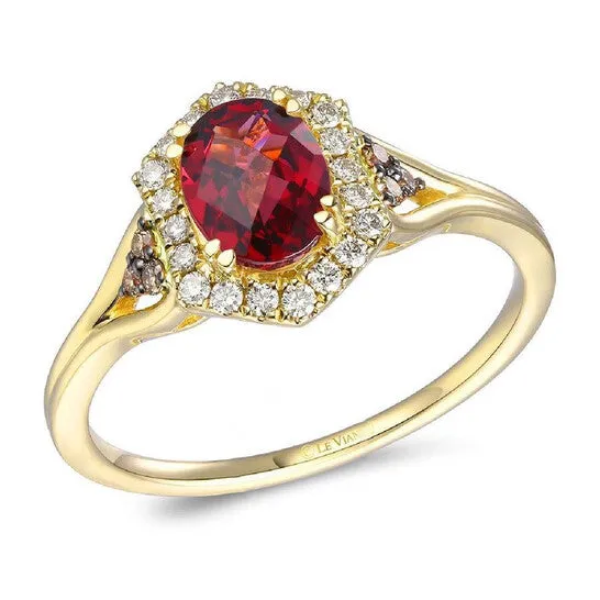JMS always Rings Original Le Vian Raspberry Rhodolite Ring set in 14K Honey Gold JMS always Rings Original Le Vian Raspberry Rhodolite Ring set in 14K Honey Gold