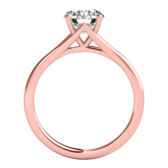 JMS always Rings Original Maulijewels 14K Rose Gold 150 Carat White Moissanite Diamond Engagement Wedding Ring JMS always Rings Original Maulijewels 14K Rose Gold 150 Carat White Moissanite Diamond Engagement Wedding Ring