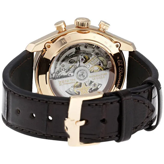 JMS always Rings Original Zenith El Primero Chronomaster Open Rose Gold Automatic Mens Watch 182080402101C494