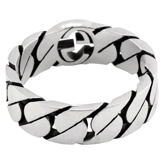 Original Gucci Gourmette Silver Interlocking G Ring JMS always Rings Original Gucci Gourmette Silver Interlocking G Ring JMS always Rings