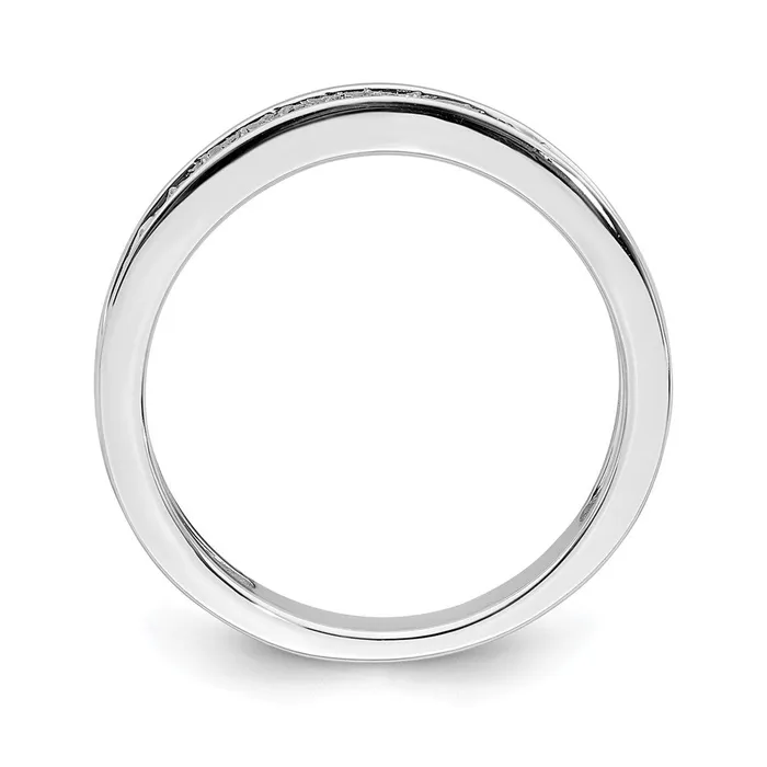 Rings 016ct CZ Solid Real 14K White Gold Wedding Band Ring Goldia