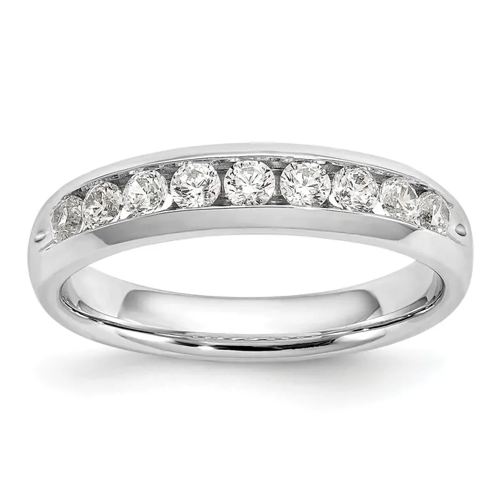 Rings 14k White Gold 12 Ct Lab Grown Diamond VSSI G Nine Stone Fashion band Goldia Rings 14k White Gold 12 Ct Lab Grown Diamond VSSI G Nine Stone Fashion band Goldia