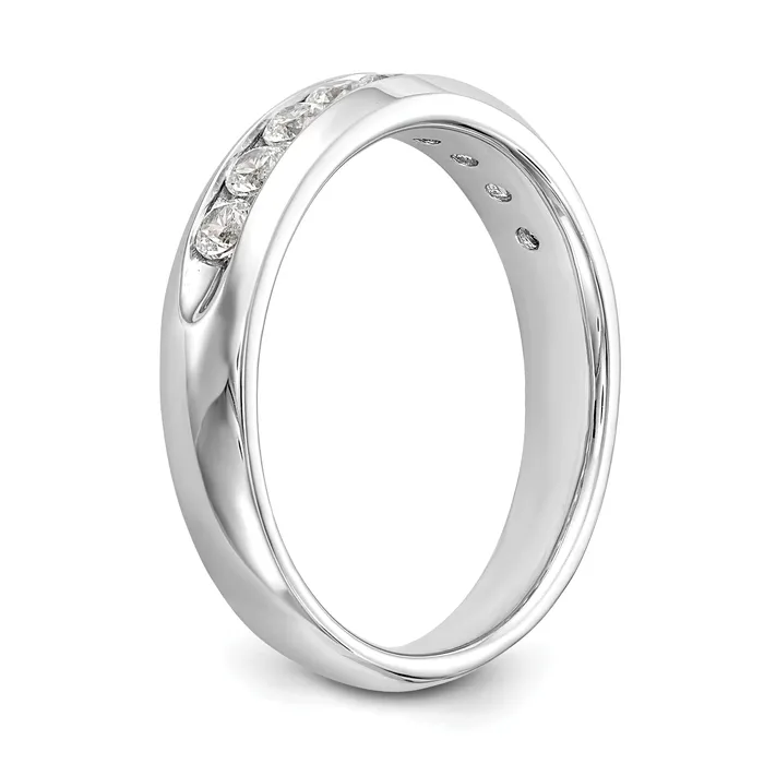 Rings 14k White Gold 12 Ct Lab Grown Diamond VSSI G Nine Stone Fashion band Goldia