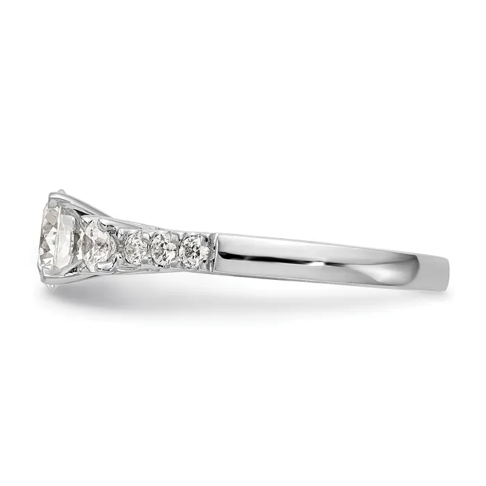 Rings 14k White Gold 15 Ct Lab Grown Diamond VSSI G Peg Set Engagement Ring Goldia