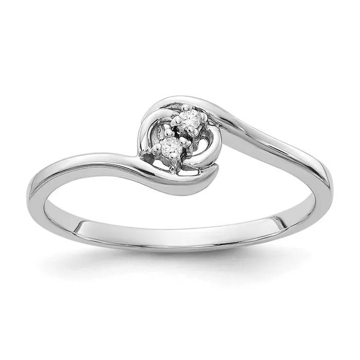 Rings 14k White Gold AA Real Diamond ring Goldiacom