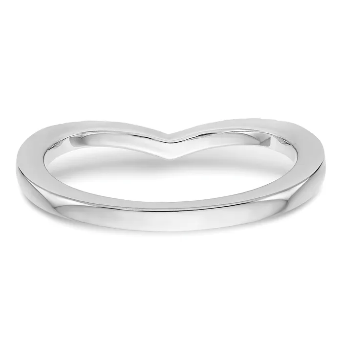 Rings Goldia 016ct CZ Solid Real 14K White Gold Wedding Band Ring